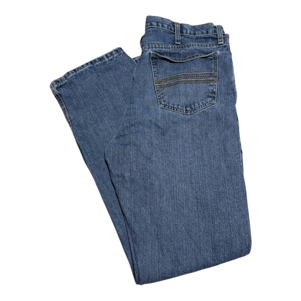 Cinch 100% Cotton Embroidered Pocket Blue Jeans Men's 35x34 (Fits 36x33)